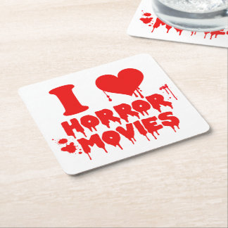 I Kärlek Horror Movies Bloody Papper Underlägg