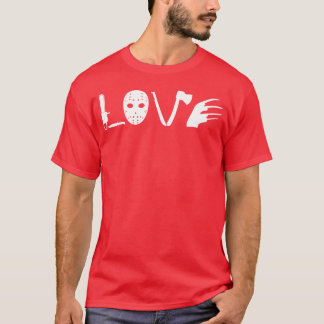 I Kärlek Horror Movies Scary Movie-vänner T Shirt