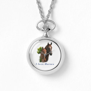 I kärlek Horses Armbandsur
