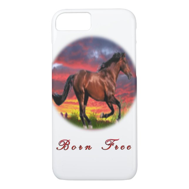 I kärlek Horses Case-Mate iPhone Skal (Baksida)
