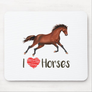 I Kärlek Horses Equestrian Gift Ide Musmatta