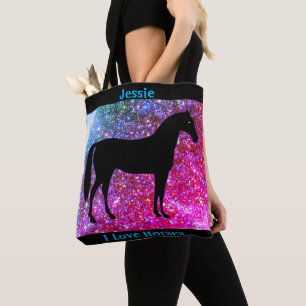 I Kärlek Horses Gnistra Tote Bag Tygkasse