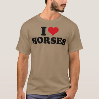 I Kärlek Horses Horse T Shirt
