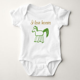 I Kärlek Horses Infant Shirt T-shirt