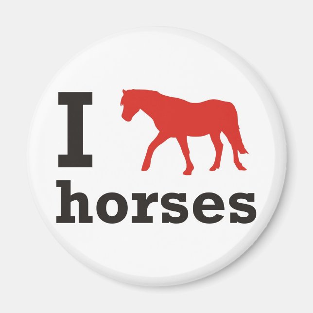 I kärlek Horses Magnet (Framsidan)