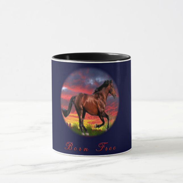 I kärlek Horses Mugg (Center)