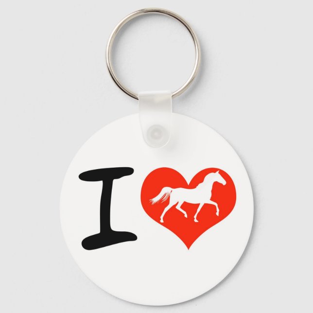 I Kärlek Horses Nyckelring (Framsida)