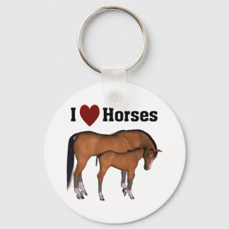 I Kärlek Horses Nyckelring