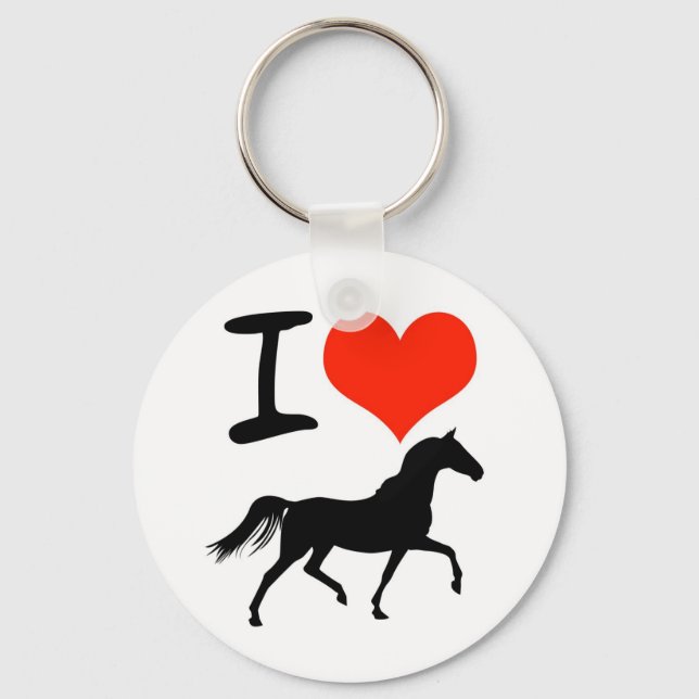 I Kärlek Horses Nyckelring (Framsida)