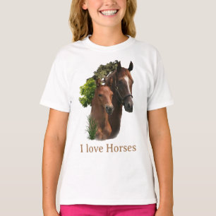 I kärlek Horses T Shirt