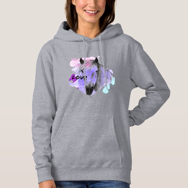 I kärlek Horses T Shirt (Framsida)