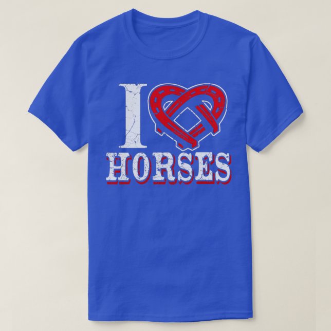 I Kärlek Horses T Shirt (Design framsida)