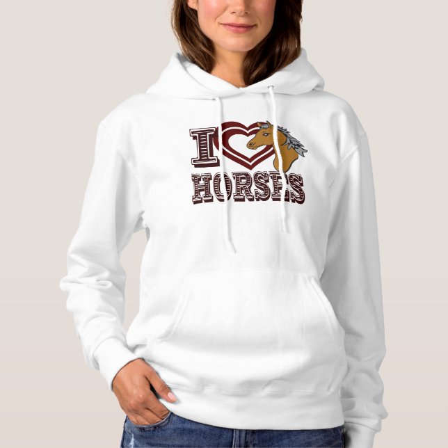 I kärlek Horses T-shirt (Framsida)