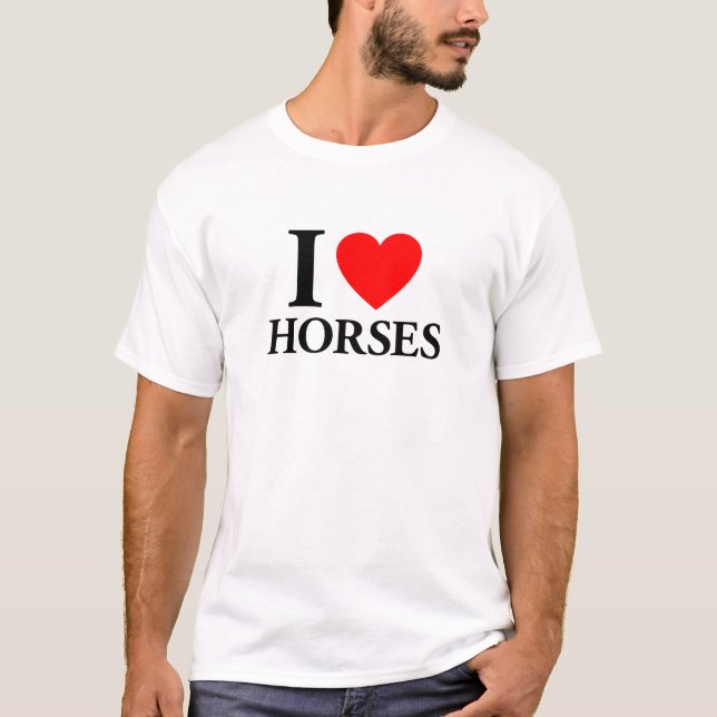 I Kärlek Horses Tee (Framsida)