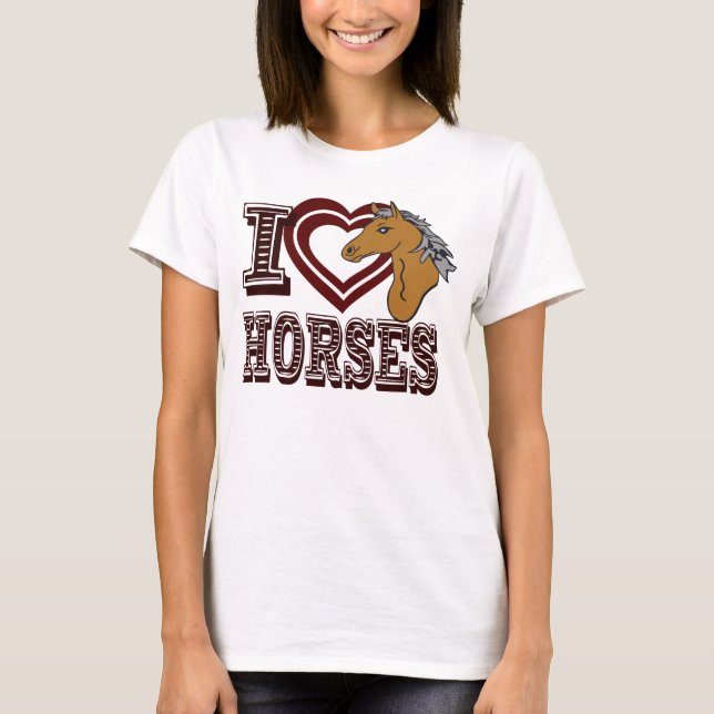 I kärlek Horses Tröja (Framsida)