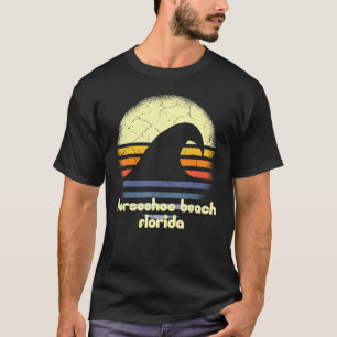 I Kärlek Horseshoe Beach Florida Ocean Wave Fl T Shirt