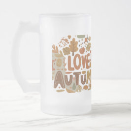 I Kärlek höst Frostat Ölglas