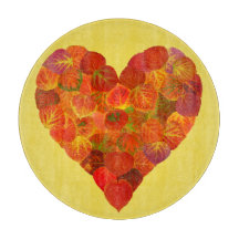 I Kärlek Höst, subtil - Red Aspen Löv Heart 1
