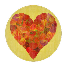 I Kärlek Höst, subtil - Red Aspen Löv Heart 1