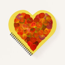 I Kärlek Höst, subtil - Red Aspen Löv Heart 1