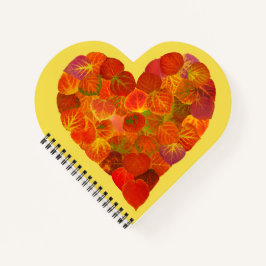 I Kärlek Höst, subtil - Red Aspen Löv Heart 1