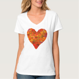 I Kärlek Hösten - Red Aspen Löv Heart 1 T-shirt