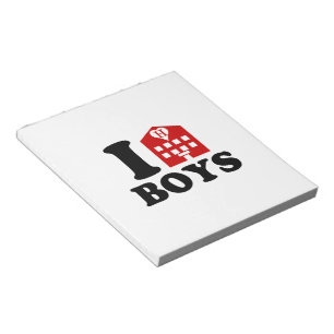 I Kärlek Hotel Boys Anteckningsblock