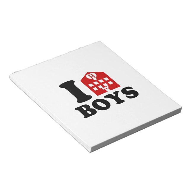I Kärlek Hotel Boys Anteckningsblock (Vinklad)