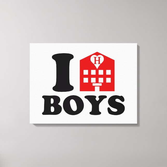 I Kärlek Hotel Boys Canvastryck (Framsida)