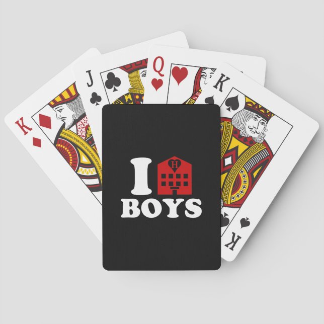 I Kärlek Hotel Boys Casinokort (Baksidan)