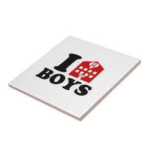 I Kärlek Hotel Boys Kakelplatta