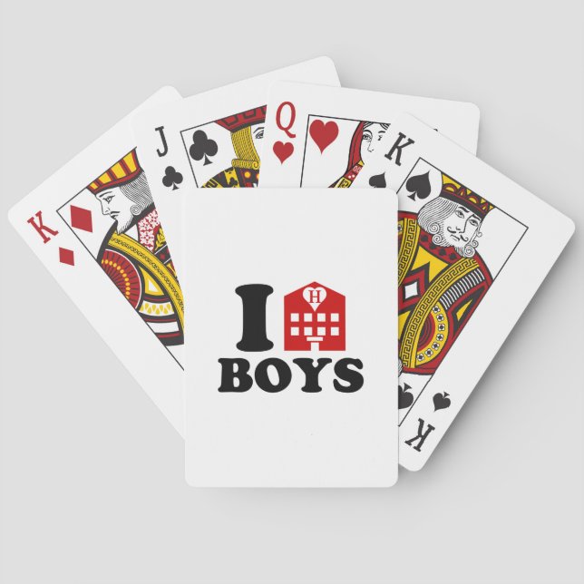I Kärlek Hotel Boys Kortlek (Baksidan)