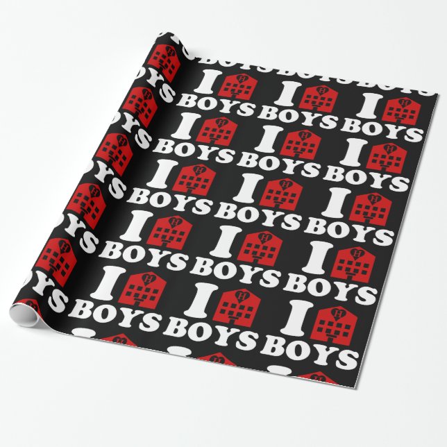 I Kärlek Hotel Boys Presentpapper (Utrullad)