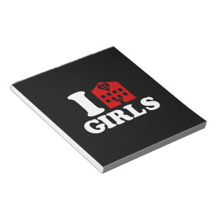 I Kärlek Hotel Girls Anteckningsblock