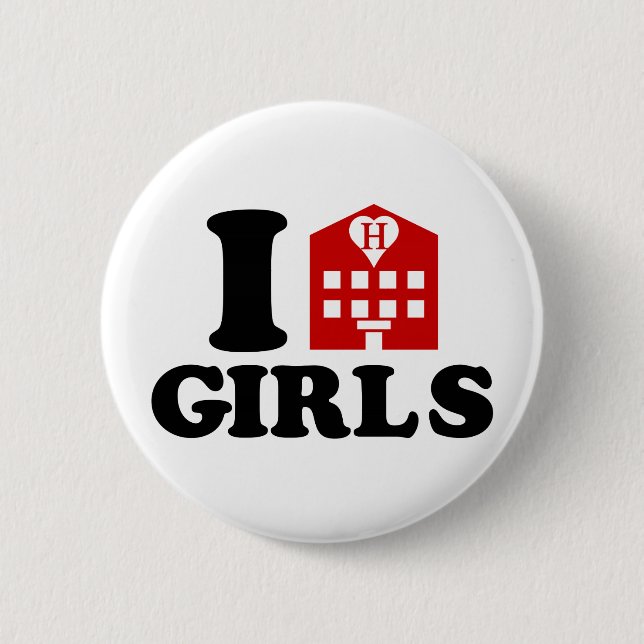 I Kärlek Hotel Girls Knapp (Framsida)
