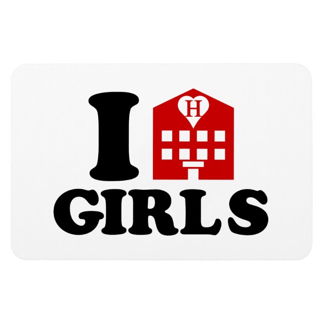 I Kärlek Hotel Girls Magnet (Horisontell)