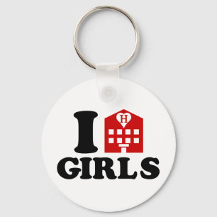I Kärlek Hotel Girls Nyckelring