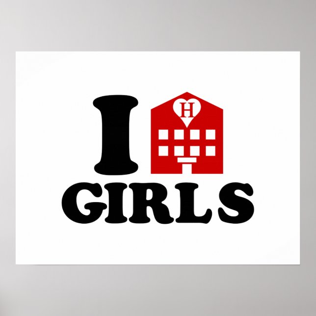 I Kärlek Hotel Girls Poster (Framsidan)