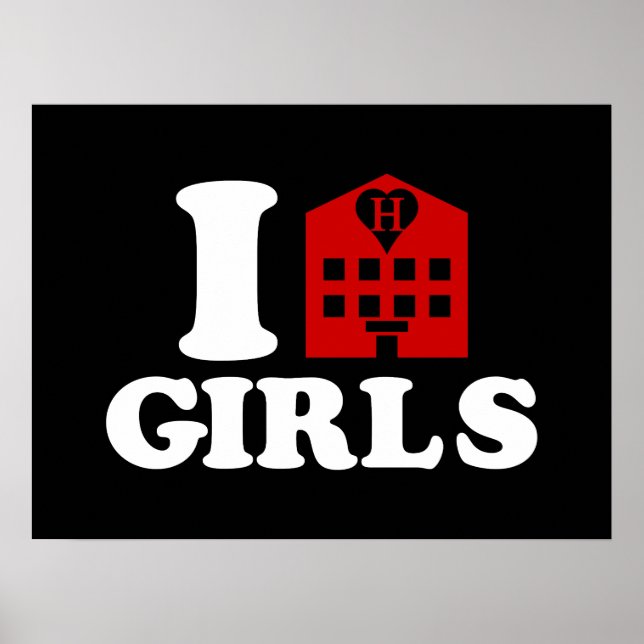 I Kärlek Hotel Girls Poster (Framsidan)