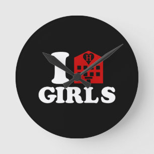 I Kärlek Hotel Girls Rund Klocka