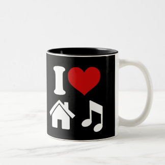 I Kärlek House Music Coffee Mugg | Ibiza Party Dan