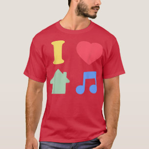 I Kärlek House Music - Edm Dj 1284 T Shirt