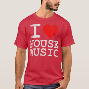 I Kärlek House Music - Edm Rave Festival Dj Distre T Shirt