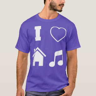 I Kärlek House Music Electric Dance Music T Shirt