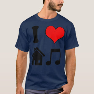 I Kärlek House Music Funny Electronic Music T Shirt