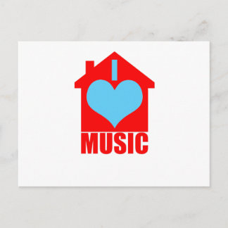 I Kärlek House Music - Heart House Vykort