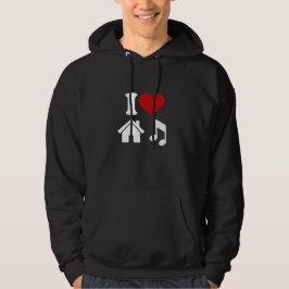I Kärlek House Music Hoodie