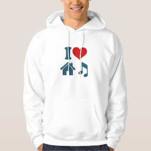 I Kärlek House Music Hoodie   Ibiza Gifts