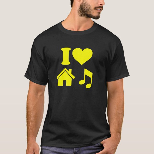 I Kärlek House Music Shirt Tröja (Framsida)