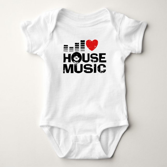 I Kärlek House Music T-shirt (Framsida)